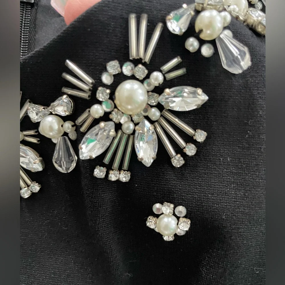 Cynthia Steffe Embellished Colorblock Cocktail Dress – Size 10 - Picture 3 of 4